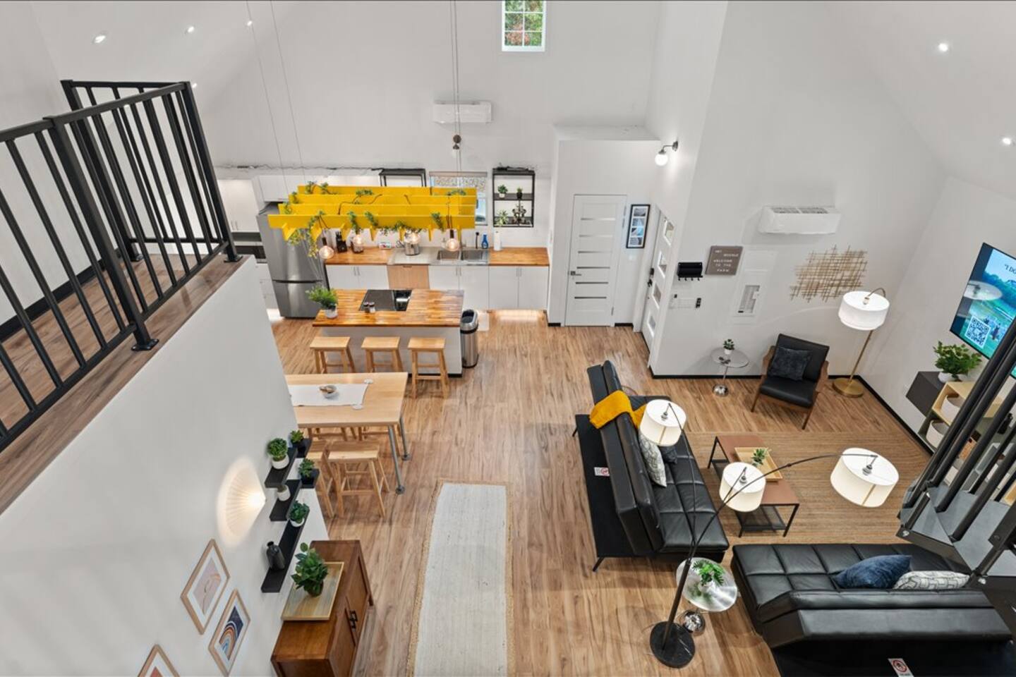 Barndo 1B · Three-bedroom house at Cedar Pond Farms — three-bedroom barndominium lodging on the farm, with the Highland herd a short walk away.