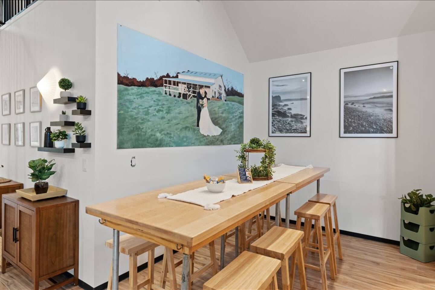 Barndo 1B · Three-bedroom house at Cedar Pond Farms — three-bedroom barndominium lodging on the farm, with the Highland herd a short walk away.