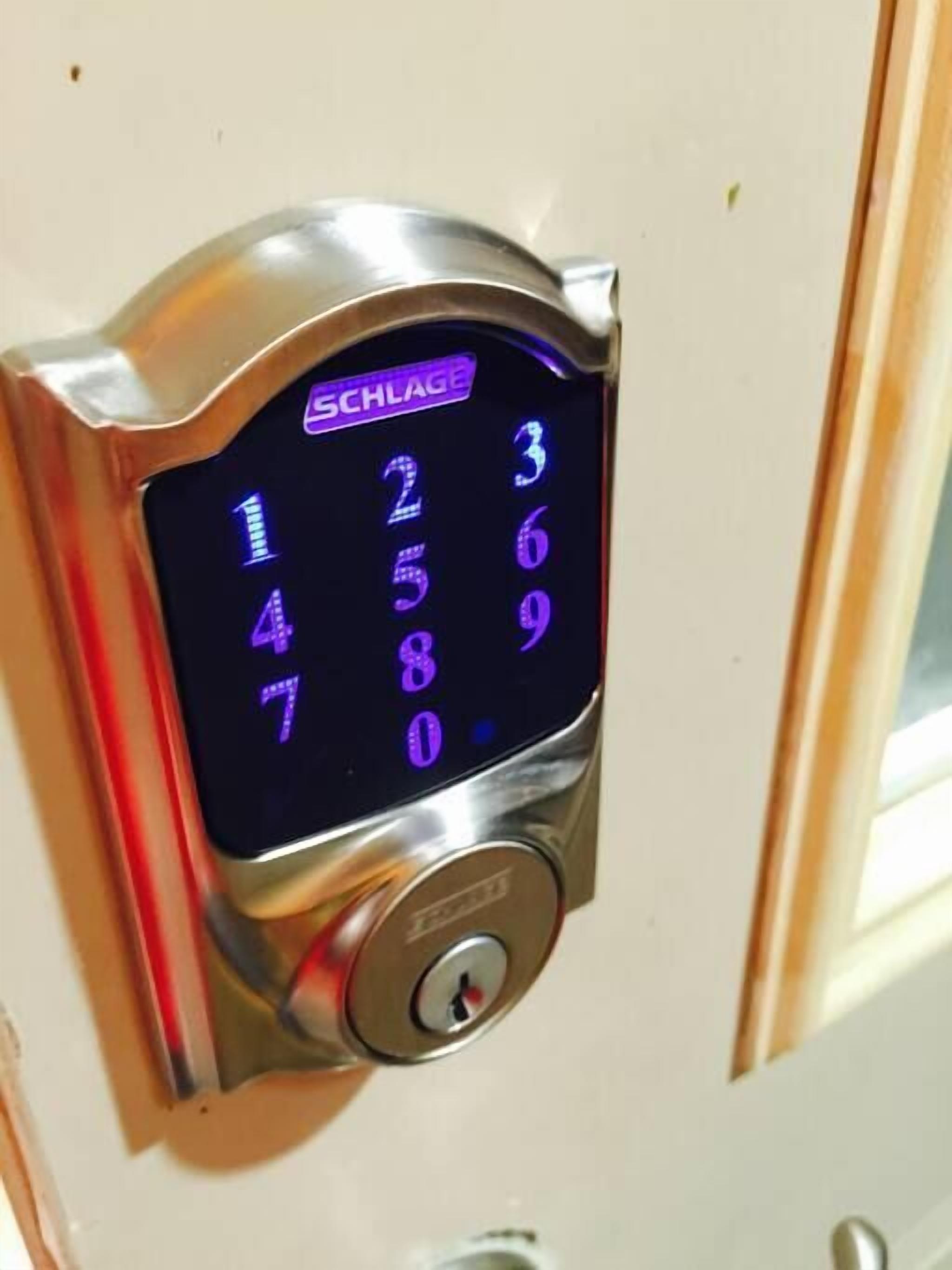 Secure keyless entry with modern keypad lock for easy self check-in
